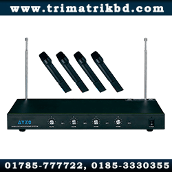 Ayzo WLM-4MP-100M 4-Channel Wireless with 2 Microphone 2 Ayzo WLM-4MP-100M 4-Channel Wireless with 2 Microphone in Bangladesh