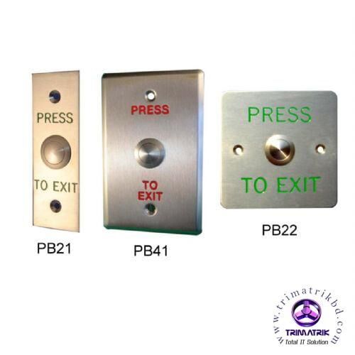 Stainless Steel LED Exit Button 2 Stainless steel LED exit button