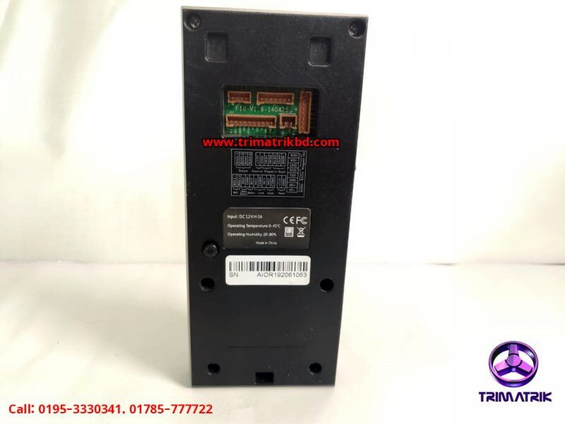 ZKTeco F18 Price in Bangladesh| Fingerprint Standalone Access Control and Time Attendance 12 ZKTeco F18 in Bangladesh